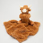 Longhorn Highland Cow Toy Soother With Engraved Heart, thumbnail 8 of 9