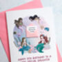 Personalised Mini Envelope Mermaid Birthday Card, thumbnail 4 of 8