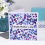 'Happy Mother's Day' Petals Pattern Card, thumbnail 1 of 3