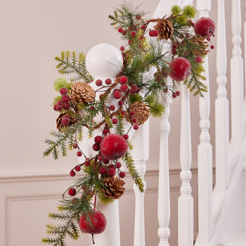 Luxury Country Orchard Christmas Garland, 3 of 7