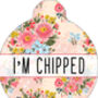 Cottage Floral Custom ID Dog Tag, thumbnail 1 of 2