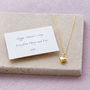 Personalised Mother's Day Heart Of Gold Plated Necklace, thumbnail 1 of 2