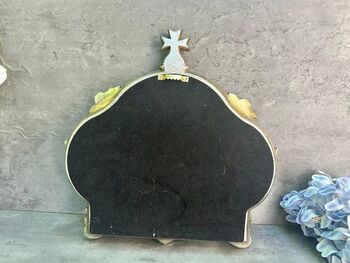 30cm Distressed Silver Baroque Crown Wall Mirror, 8 of 8
