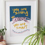 You Are Strong Tiger Typography Print, thumbnail 2 of 6