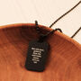Dog Tag Black Steel St Christopher Necklace, thumbnail 6 of 8