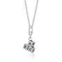 Sterling Silver Abc Building Block Stack Charm Necklace, thumbnail 2 of 7