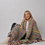 Ellie Easy Rainbow Wrap Knitting Kit, thumbnail 6 of 7