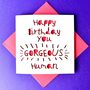 'Gorgeous Human' Papercut Birthday Card, thumbnail 1 of 4