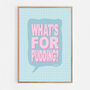 What's For Pudding? Print Four Colour Options, thumbnail 5 of 10