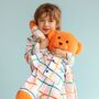 Max Hug Me Boys Pyjama Set With Matching Mega Size Teddy Bear, thumbnail 2 of 6