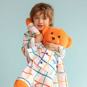 Max Hug Me Boys Pyjama Set With Matching Mega Size Teddy Bear, 2 of 6