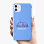 Personalised Sleeping Elephant Name Phone Case, thumbnail 1 of 6