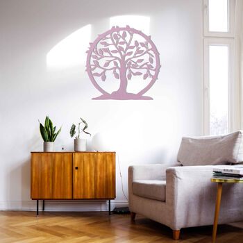 Circular Wooden Tree Of Life Eternal Home Wall Decor, 5 of 12