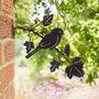 Recycled Iron Bird Silhouette Garden Art, thumbnail 3 of 5