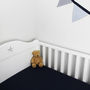 Plain Navy Blue Fitted Sheet Cot Bed And Single, thumbnail 1 of 3