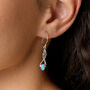 Silver Tresses Opal Drop Earrings, thumbnail 3 of 5