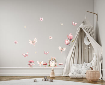 Fairy Land Textile Wall Sticker Pack, 3 of 5