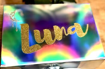 Personalised High Quality Holographic Gift Box, 7 of 12