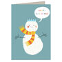 Christmas Snowman Greetings Card, thumbnail 2 of 5