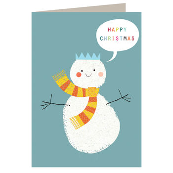 Christmas Snowman Greetings Card, 2 of 5