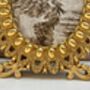 Gold Oval Photo Frame 6x4 Inch – Beaded Design, thumbnail 3 of 8