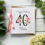 Personalised 40th Birthday Card. Handmade, thumbnail 1 of 5