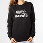 Coffee Mascara New Mum Gift Mother Sweatshirt, thumbnail 1 of 3