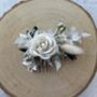 White Ivory Dried Flower Hair Comb, thumbnail 3 of 7