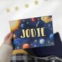 Personalised Space Gold Name Print, thumbnail 2 of 7