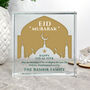Personalised Eid Al Fitr Mosque Silhouette Crystal Token, thumbnail 3 of 5