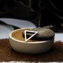 Handmade Triangle Geometric Silver Necklace, thumbnail 3 of 5
