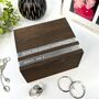 Personalised Wooden Anniversary Cufflink/Trinket Box, thumbnail 1 of 11