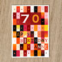 Personalised 70th Birthday Card Age And Name, thumbnail 10 of 10
