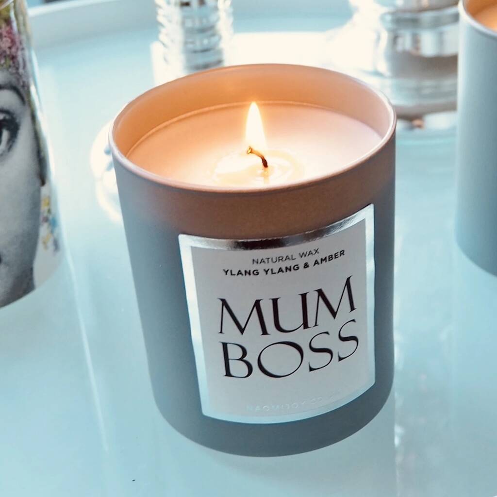 Mum Boss Scented Wax Candle By Lime Lace