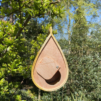 Teardrop Style Hanging Bird Nest Box, 4 of 8