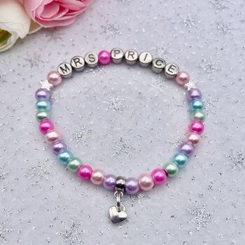 Teacher Gift, Personalised Teacher Bracelet, 11 of 11