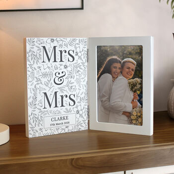 Personalised Wedding Photo Frame For Couple, 2 of 5