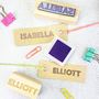 Personalised Neon Light Name Rubber Stamp, thumbnail 1 of 2