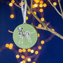 Dalmatian Personalised Dog Christmas Tree Decoration, thumbnail 3 of 6