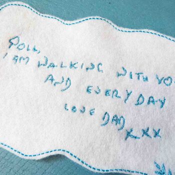 Personalised Embroidered Handwriting Wedding Dress Patch, 8 of 8