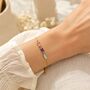 Personalised Create Your Own Baguette Cut Birthstones Bracelet, thumbnail 9 of 9
