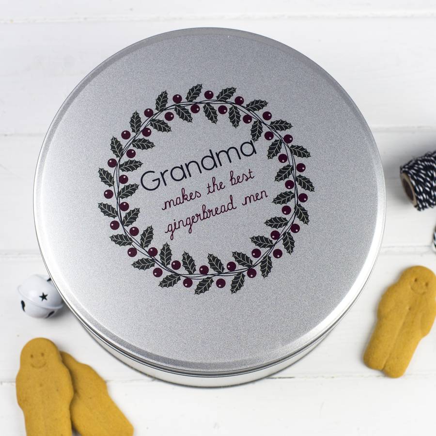 personalised christmas cake tin by auntie mims | notonthehighstreet.com