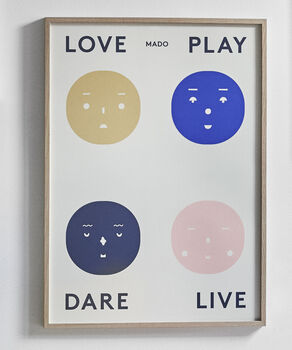 Four Feelings Children's Art Print, 3 of 5