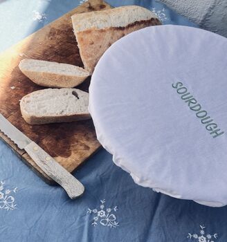 Individual Sourdough Reusable Cotton Bowl Cover, 4 of 6