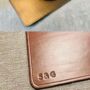 Personalised Leather Desk Mouse Mat Dark Brown, thumbnail 6 of 7