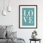 Personalised Floral Love Print, thumbnail 4 of 8