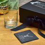 Luxury Gift Boxed Stag Glass Tumbler And Coaster Set, thumbnail 4 of 4