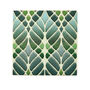Art Nouveau Green Tile Handprinted Ceramic, thumbnail 1 of 11