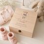 Personalised Baby Girl Bunny Keepsake Box, thumbnail 1 of 4