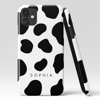 Personalised Cow Pattern Phone Case, 2 of 6